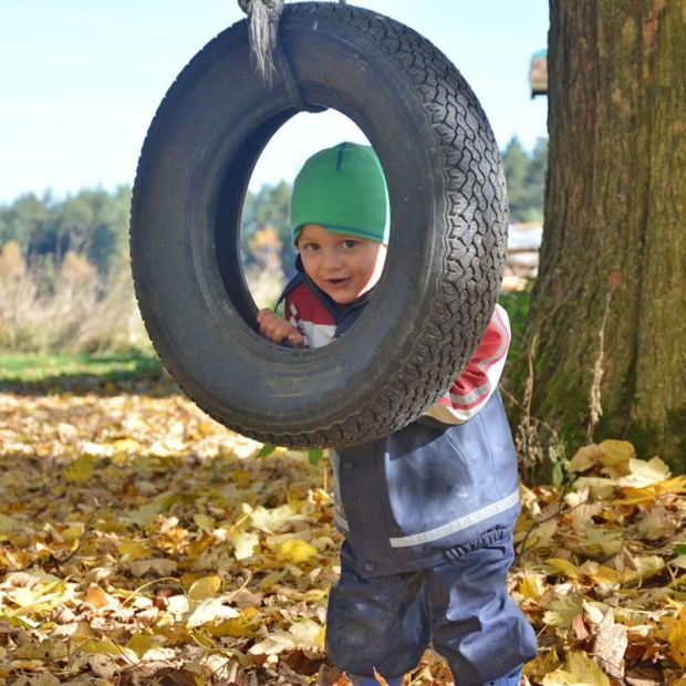 Leo beim Spielen