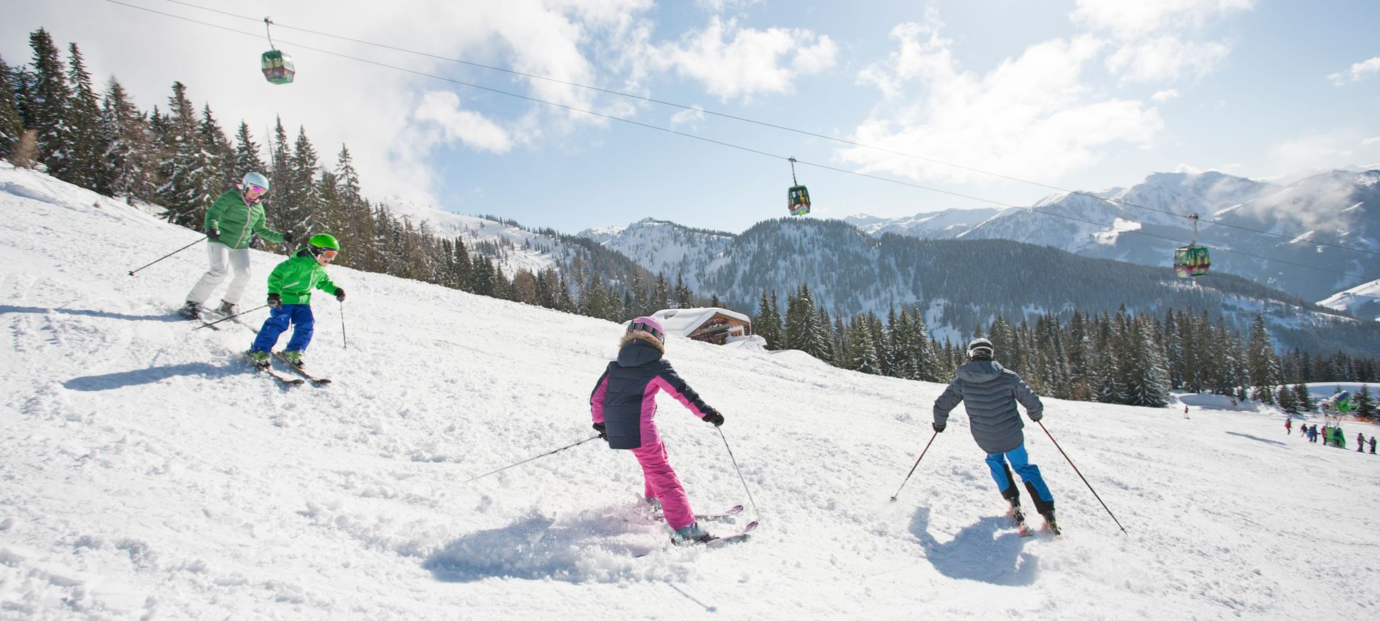 Kinderskischule in Kleinarl - direkt neben dem Hotel Zirbenhof